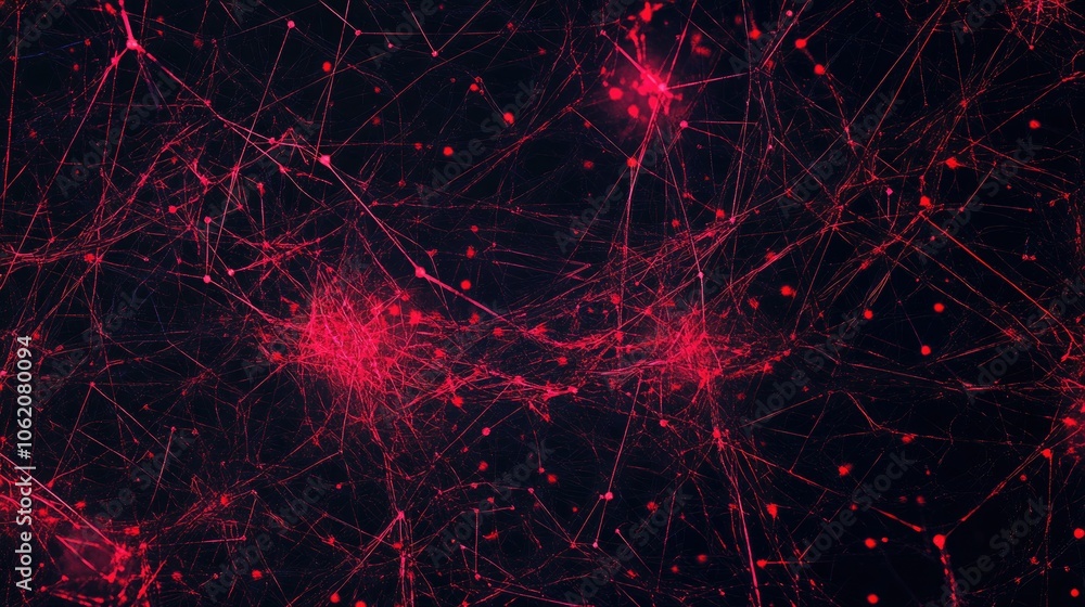 Poster A visually appealing digital background representing artificial intelligence and neural networks, perfect for tech and education themes.