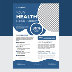 Obraz premium Modern Medical Flyer Design Template