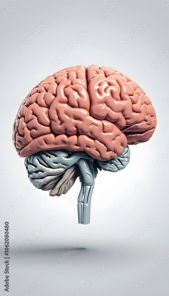Poster intricate human brain structure and functionality: a detailed exploration of neurological connection