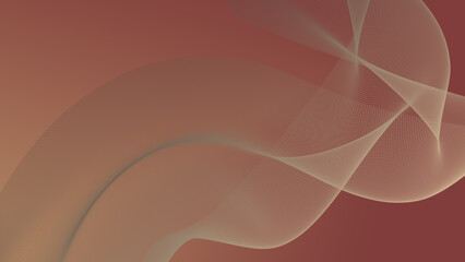 A warm abstract background with smooth, flowing beige and brown wave patterns on a gradient from deep brown to soft tan.