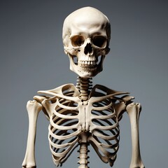 Detailed Image of a Human Skeleton for Educational Purposes and Anatomical Studies in Medical Science