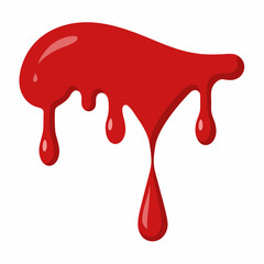 Blood Drip white background