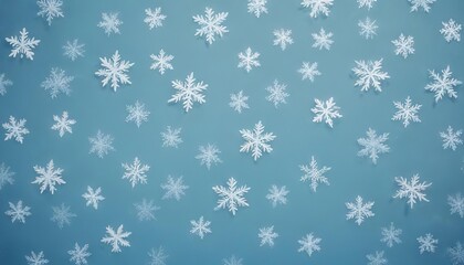 This image could be named Christmas snowflake seamless winter pattern with frosty blue crystal designs and holiday decorations