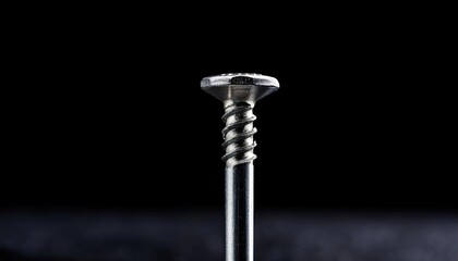 Close-up of a construction nail
