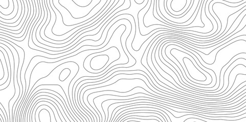 Fototapeta premium Lines Topographic contour lines map seamless pattern. Geographic mountain relief. luxury topographic wavy pattern and geographic grid map design . Topography and geography map grid abstract backdrop.