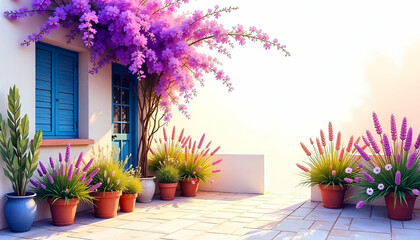 flowers in the window