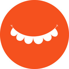 Happy birthday simple vector icon