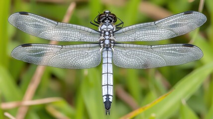 Explore the intricate details of a dragonfly tail with stunning high-resolution close-up photography