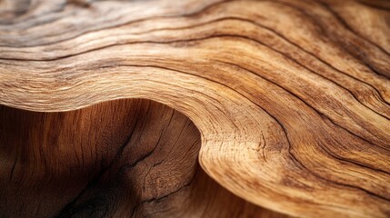Natural Wood Grain Close-Up with Warm Tones