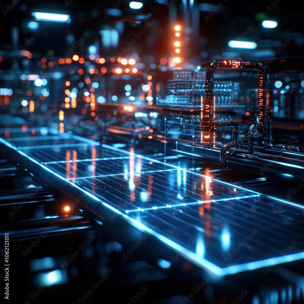 Poster innovative technology enhances digital infrastructure with advanced data processing systems to revol