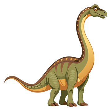 green dinosaur standing tall on white clip art preview