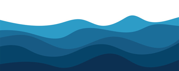 sea wave layer abstract pattern template