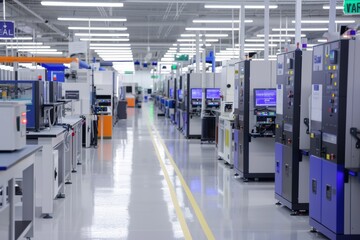 Obraz premium Clean Room Manufacturing Facility