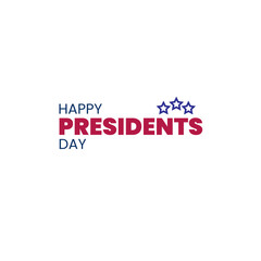 presidents day vector font design