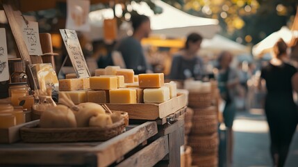 Artisan Delights: A Visit to a Vibrant Cheese Market


