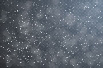 White dust light. Bokeh light glow lights background effect. Christmas background of sparkling dust Christmas glowing light bokeh light confetti lights and glitter texture overlay for your design.