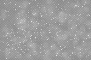 White dust light. Bokeh light glow lights background effect. Christmas background of sparkling dust Christmas glowing light bokeh light confetti lights and glitter texture overlay for your design.