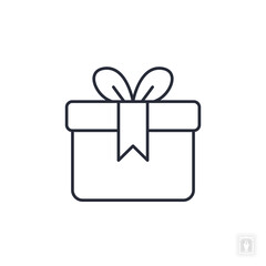 Gift icon. Gift Symbol sign for mobile concept and web design. Vector icon, Logo illustration, Vector graphics