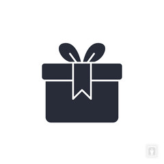 Gift icon. Gift Symbol sign for mobile concept and web design. Vector icon, Logo illustration, Vector graphics