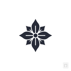 Poinsettia icon. Poinsettia Symbol sign for mobile concept and web design. Vector icon, Logo illustration, Vector graphics