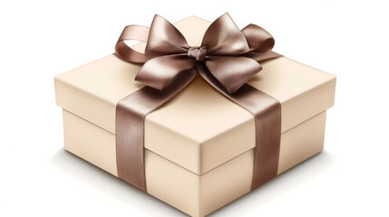 Obraz premium A beautifully wrapped gift box with a luxurious ribbon waiting to be opened