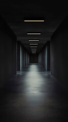 darkly lit hallway background