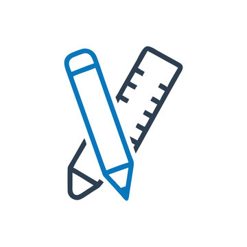 recommend clip art: Pencil and ruler icon