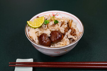 甘栗で栗ご飯