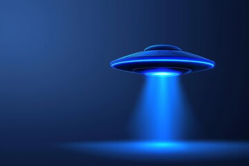 Space alien flying saucer concept illustration of a UFO spaceship alien craft