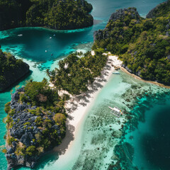 Fototapeta premium View of the islands from above 