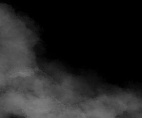 Fototapeta premium Dark smoke on a dark background, creating a mysterious atmosphere. Abstract image with soft transitions, ideal for backgrounds, cover design, posters and other creative projects.