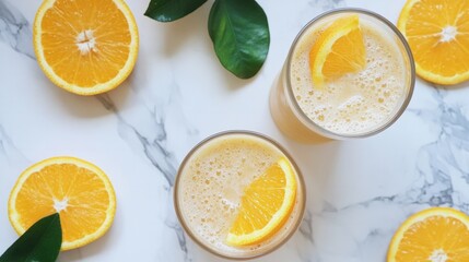 A zesty citrus plant-based protein drink made with lemon, orange, and pea protein, creating a refreshing and tangy beverage ideal for staying energized throughout the day