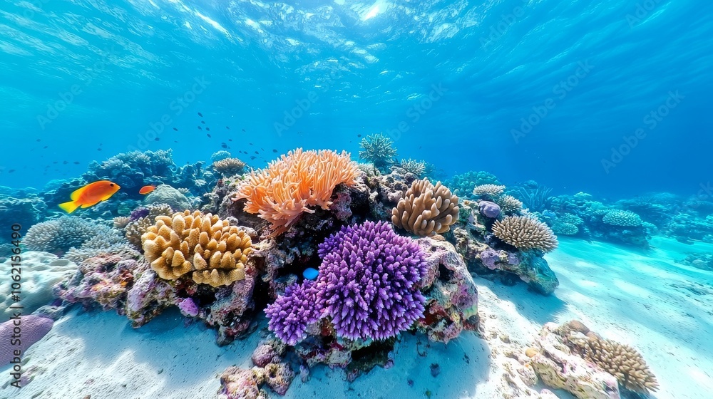 Poster the background of an underwater scene created with generative ai