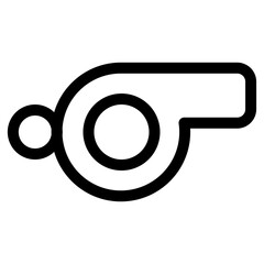 Whistle symbol - modern sports icon symbol