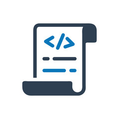 Document with Code Snippet Icon