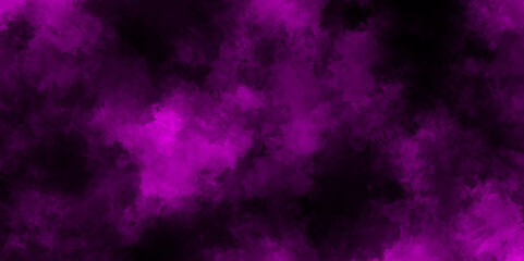 abstract Colorful pink or black smoke Isolated background. wtercolor grunge light blue background beautiful purple stone, Abstract cosmic purple ink texture water color paint illustration.