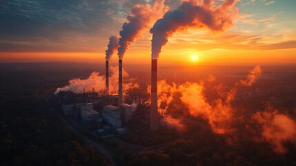 modern waste-to-energy plant with smoke-free chimneys, converting waste into clean energy, advanced waste management