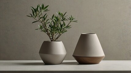 vase with flowers generative ai