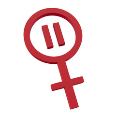 Fototapeta premium menopause icon, 3d render, pink illustration without background