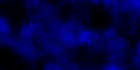 Abstract gradient bright blue background with smoke or fog, Abstract cloudy and grainy grunge background with copy space, Dark blue textured background with a vintage blue marble texture.