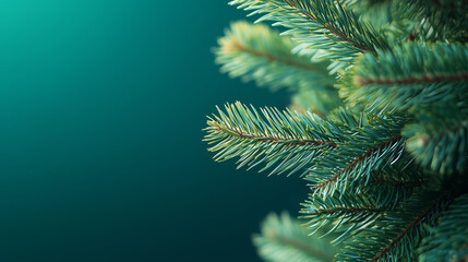 Christmas tree. Holiday illustration with a place for text.