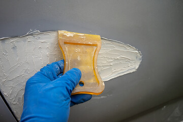 Putty for the car.Car body repair with your own hands.There is an auto repair shop in the...