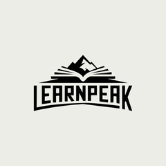learnpeak Modern Minimalist Logo Design for Brands