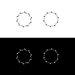 Circle vector logo design template