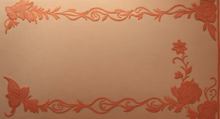 Embossed Fabric Background with Rich Embroidery and Ornate Patterns for Cultural and Luxury Displays