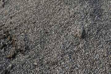 close-up photo of gravel. It is a building material.