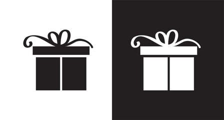 gift box with ribbon icon Generative AI