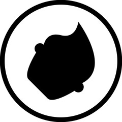 Happy birthday simple vector icon