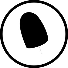 Happy birthday simple vector icon