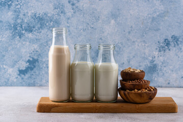 Plant based vegan non dairy alternative milk